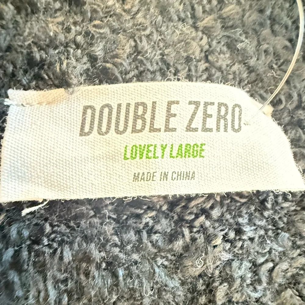 New Double Zero black V Neck sweater Large L - Picture 5 of 5